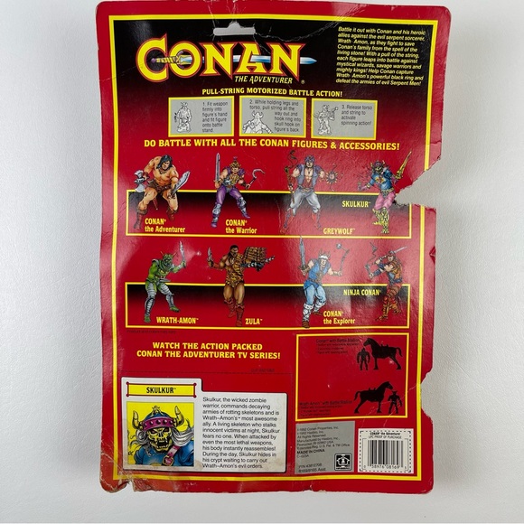 Vintage Conan the Adventurer Skulkur Action Figure Motorized 1992 Hasbro Toy - Picture 5 of 6